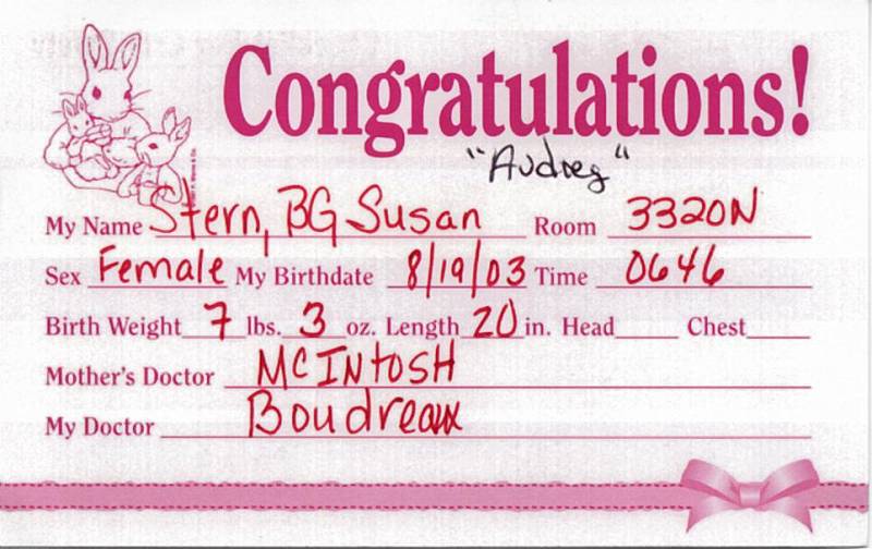 Crib Card