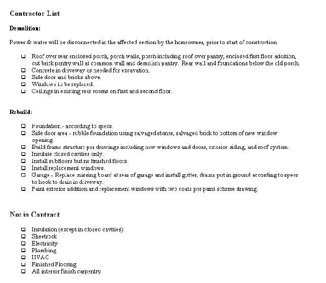401 Contractor List