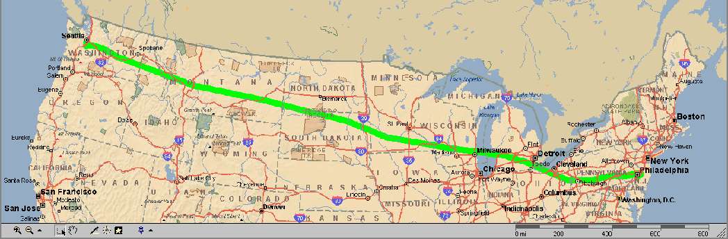 Return Flight Route